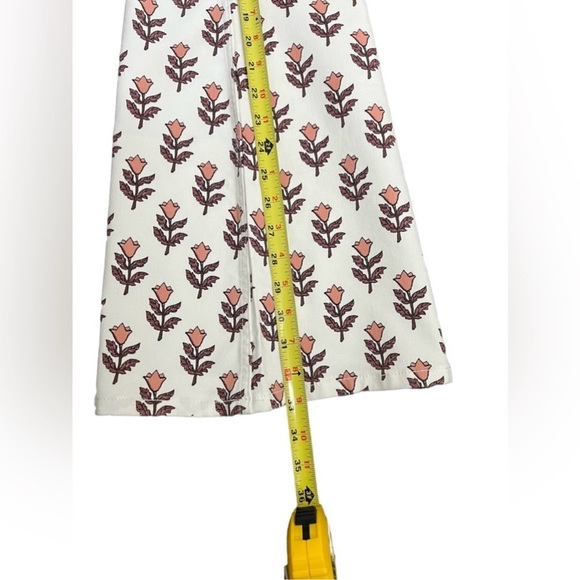 Free People Penny Pull On Printed Mid Rise Flare Jeans - Picture 10 of 12